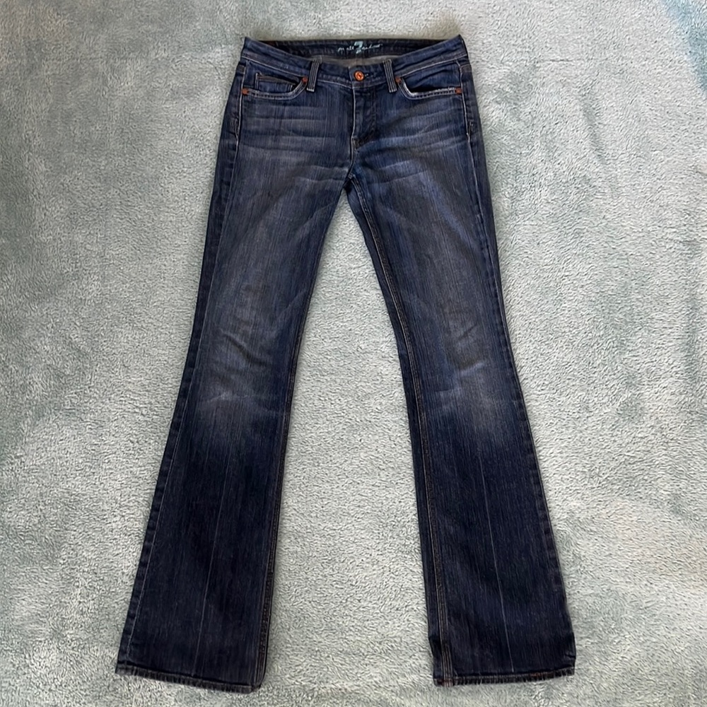 7 For All Mankind size 27 dark wash straight leg jeans
